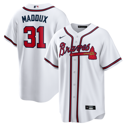 Atlanta Braves Nike White Replica MLB baseball jersey