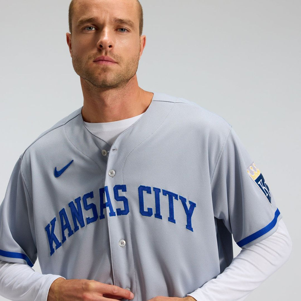 Kansas City Royals Nike Authentic Jersey Gray