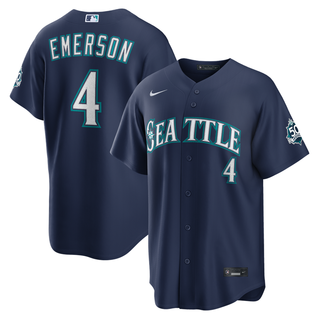Seattle Mariners Nike Navy Authentic MLB baseball jersey