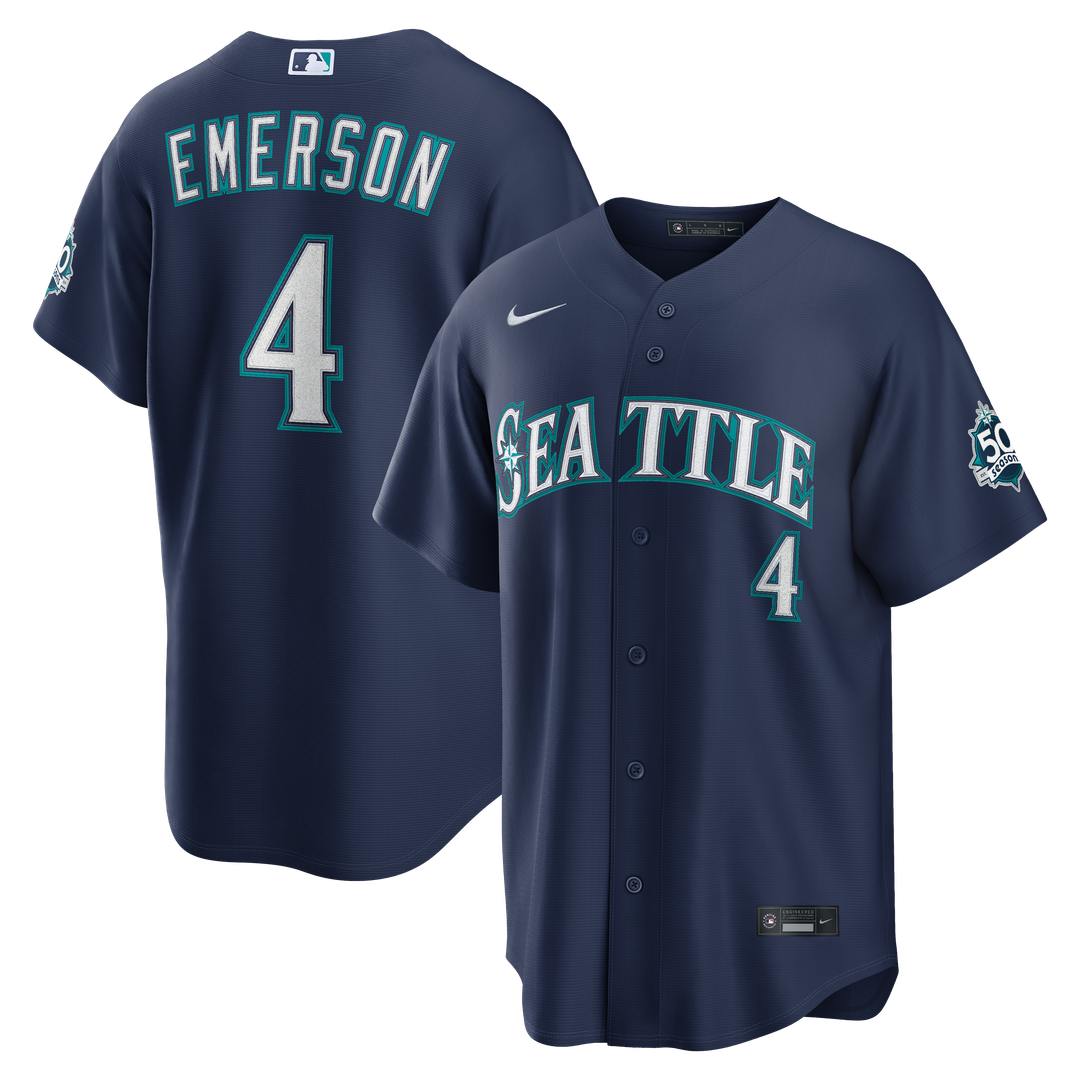 Seattle Mariners Nike Navy Authentic MLB baseball jersey