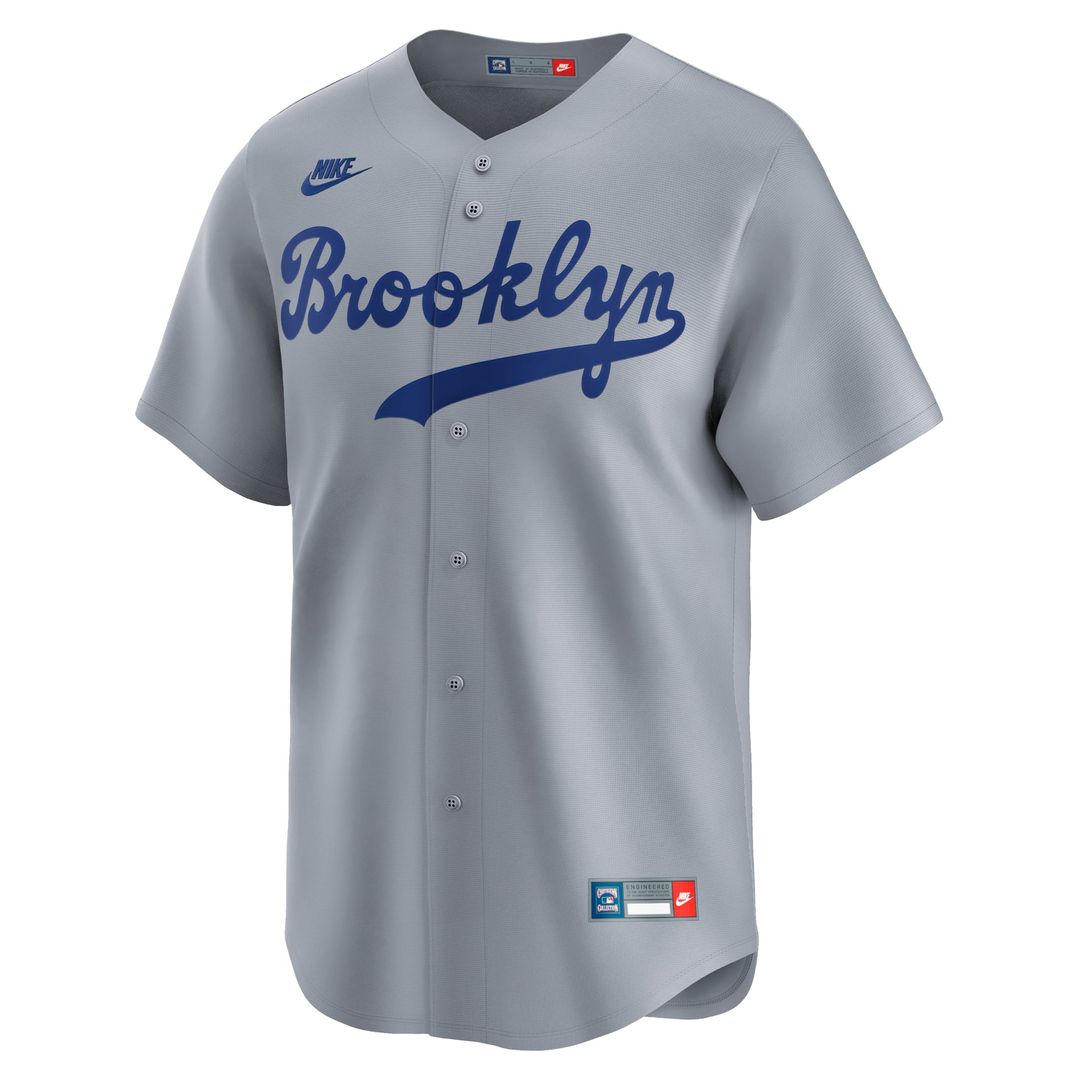Brooklyn Dodgers Nike Jersey Gray