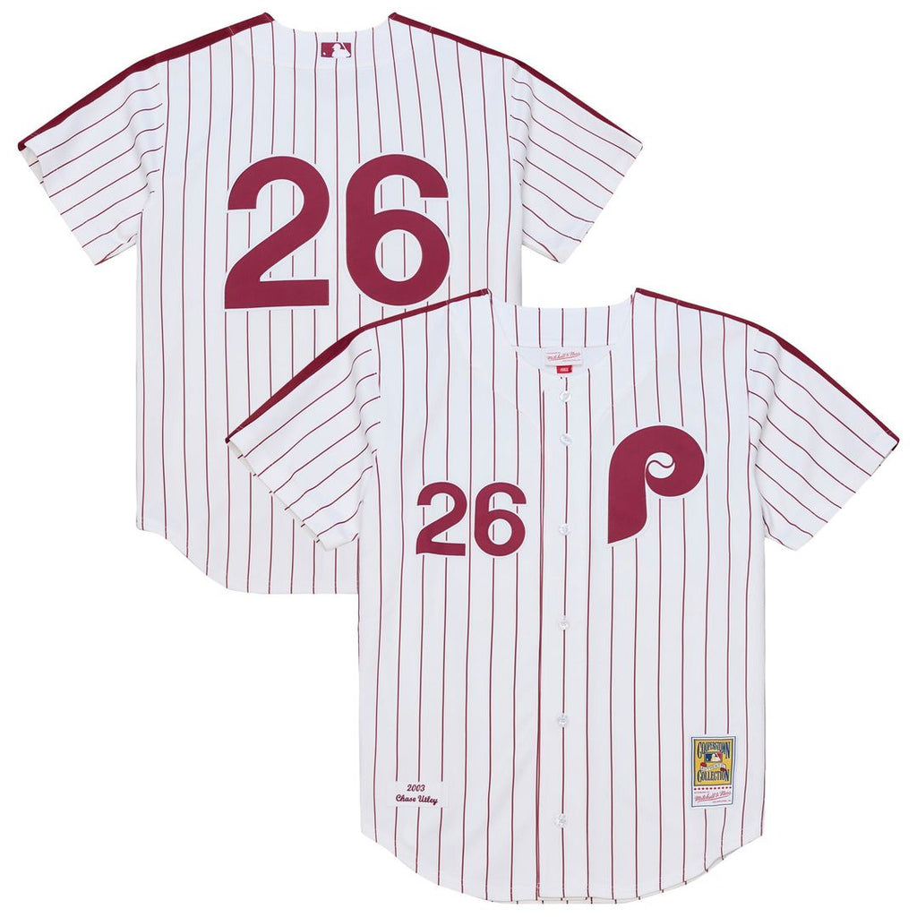 Philadelphia Phillies Mitchell & Ness White Authentic MLB baseball jersey