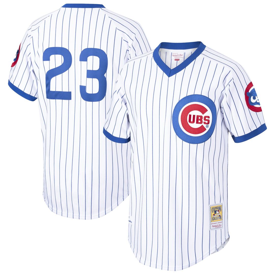 Chicago Cubs Mitchell & Ness White Authentic MLB baseball jersey