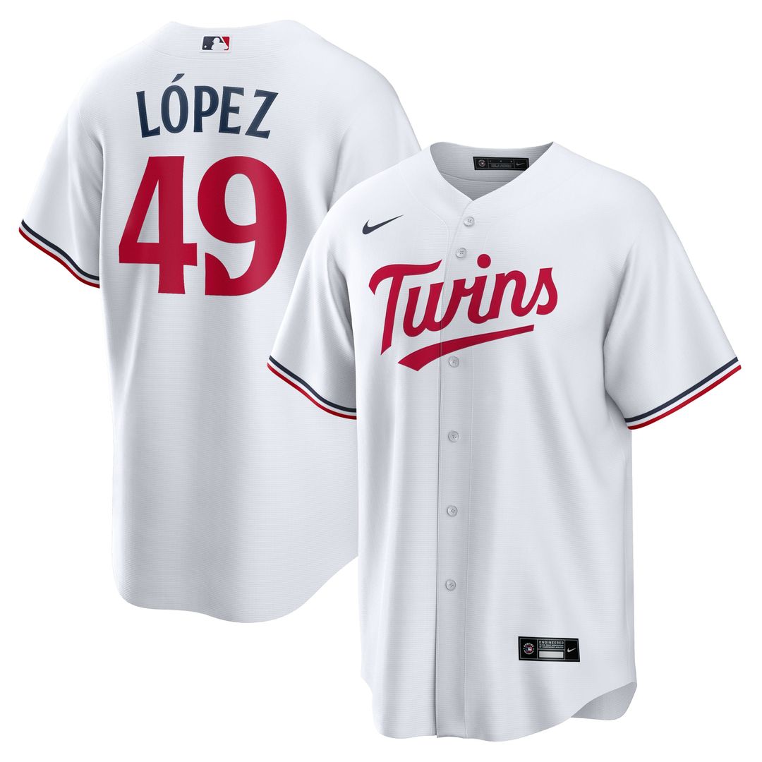 Minnesota Twins Nike White Replica MLB baseball jersey