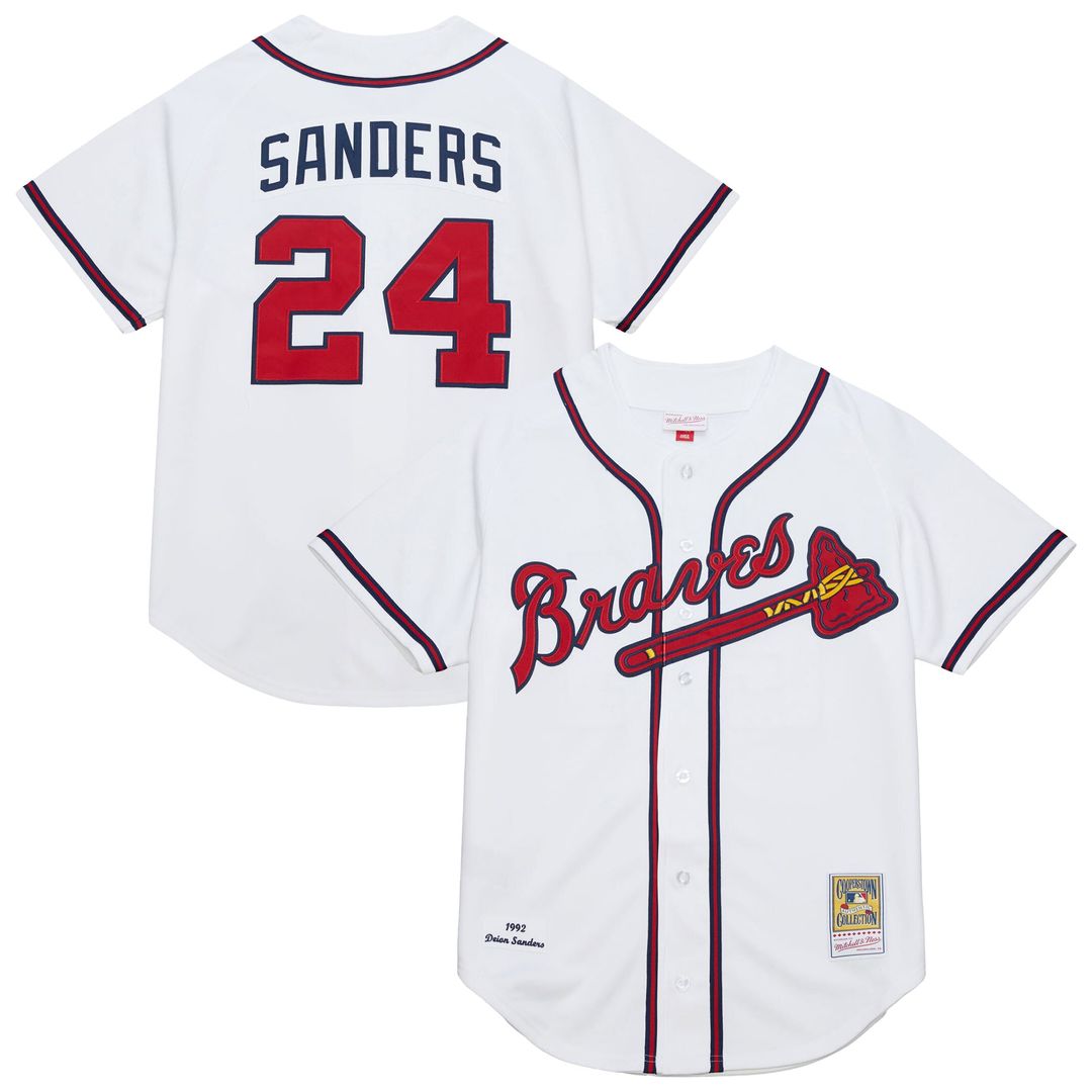 Atlanta Braves Mitchell & Ness White Authentic MLB baseball jersey