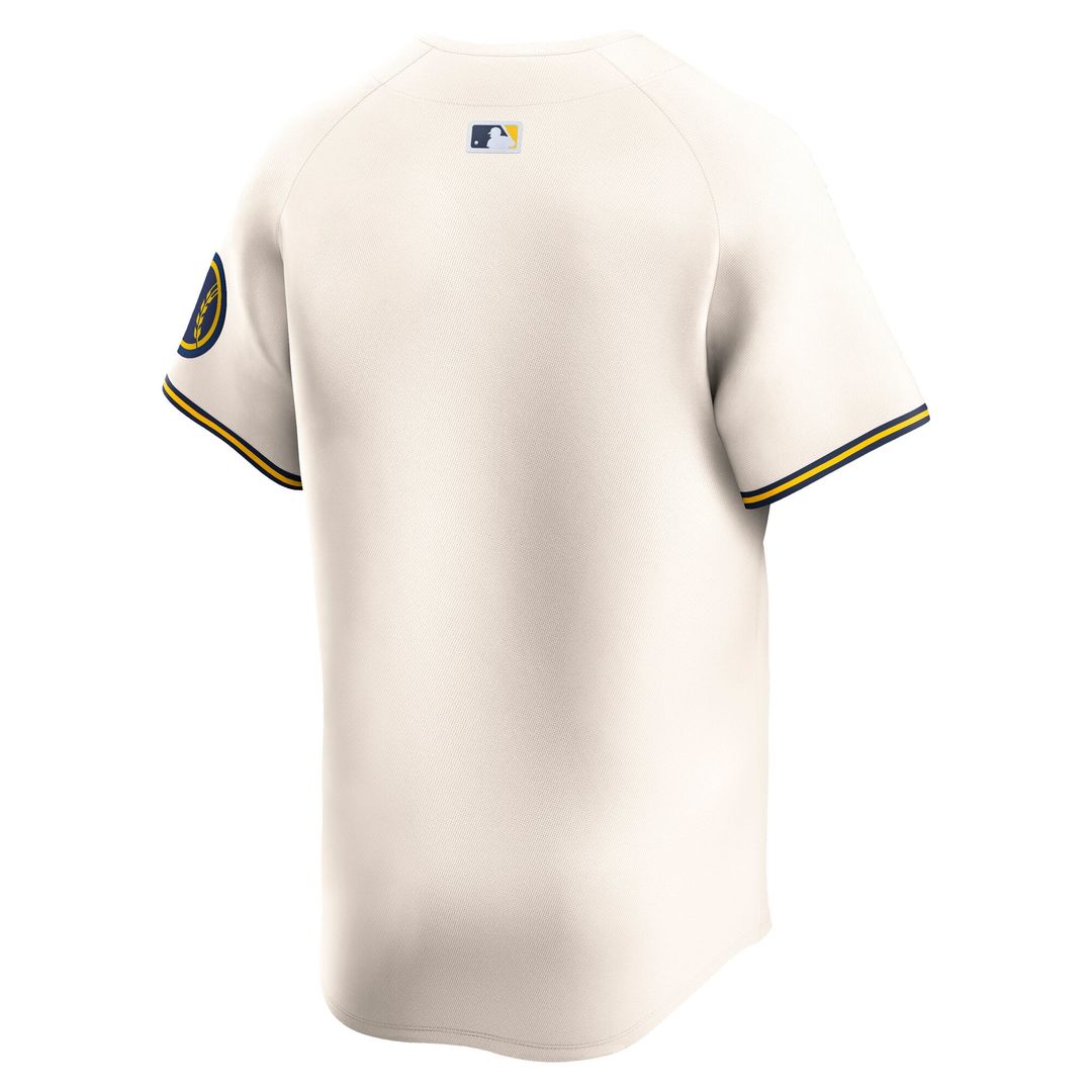 Milwaukee Brewers Nike Authentic Jersey Cream