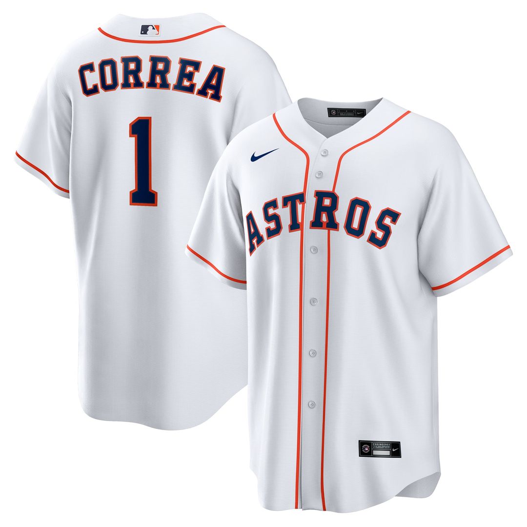 Houston Astros Nike White Replica MLB baseball jersey