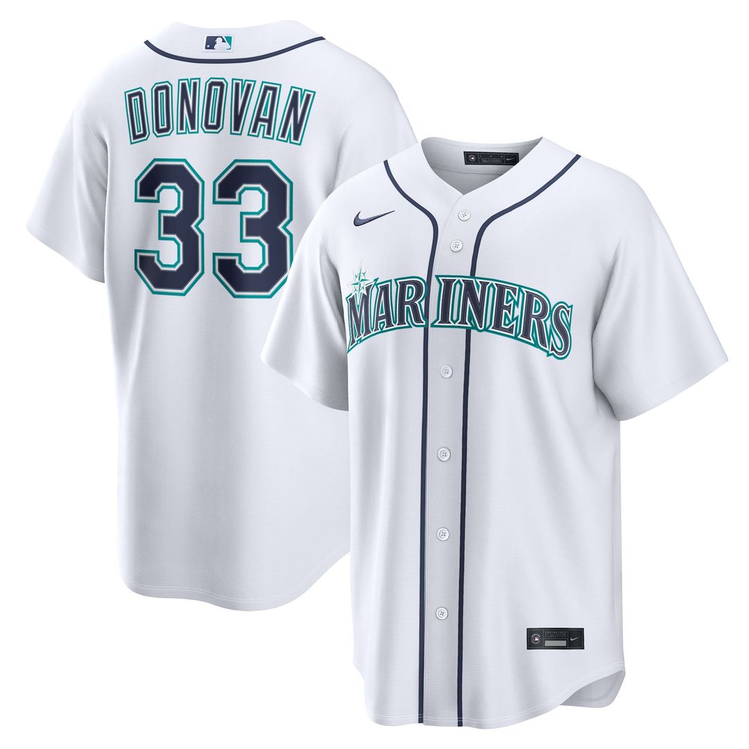 Seattle Mariners Nike White Replica MLB baseball jersey