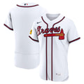 Atlanta Braves Nike White Authentic MLB baseball jersey