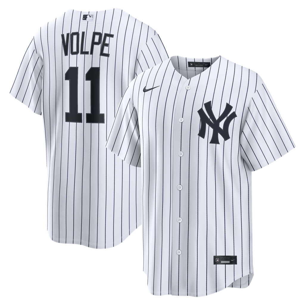 New York Yankees Nike White Replica MLB baseball jersey
