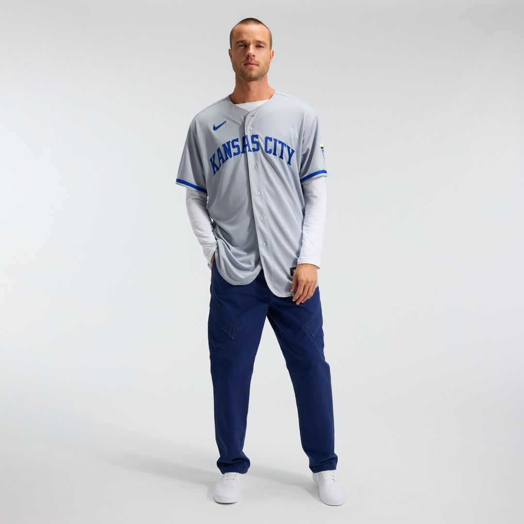 Kansas City Royals Nike Authentic Jersey Gray