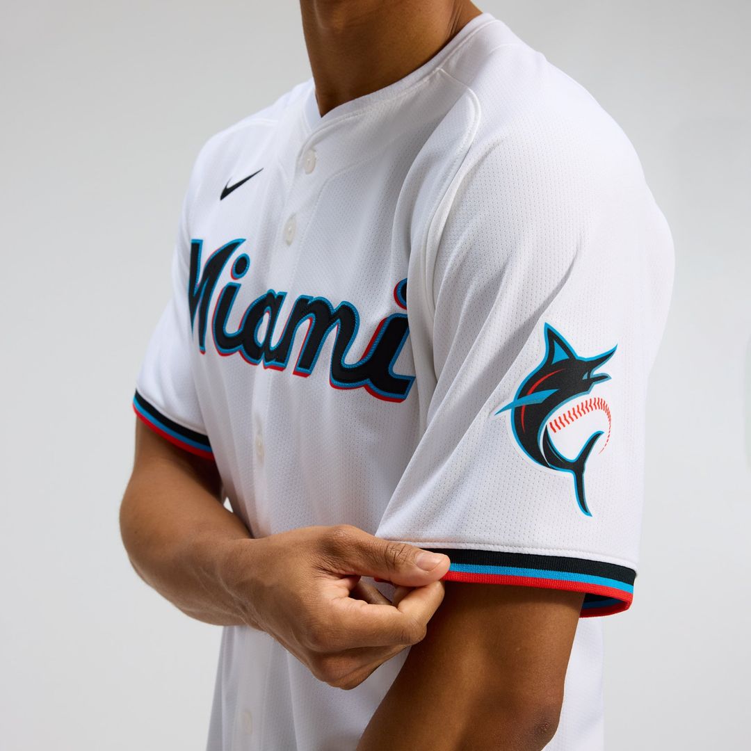 Miami Marlins Nike Authentic Jersey White