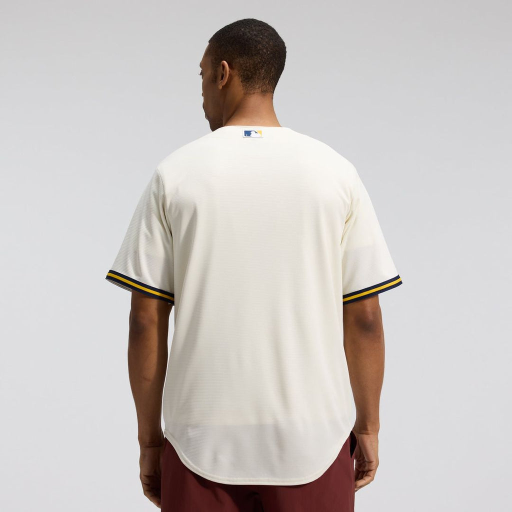 Milwaukee Brewers Nike Replica Jersey Cream