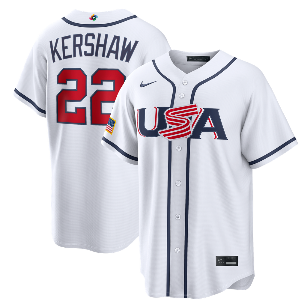 USA Baseball Nike White MLB baseball jersey