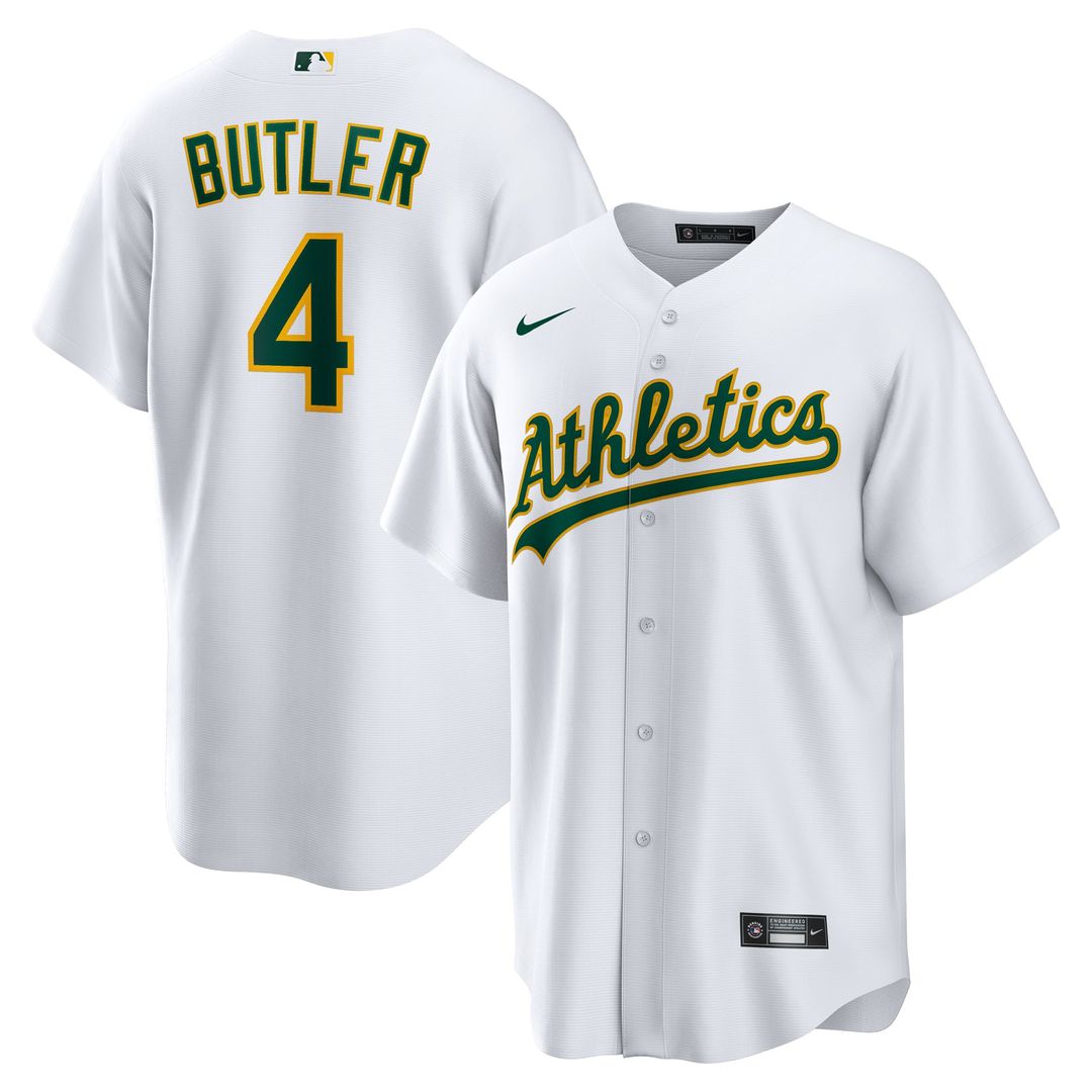 Athletics Nike White Replica MLB baseball jersey