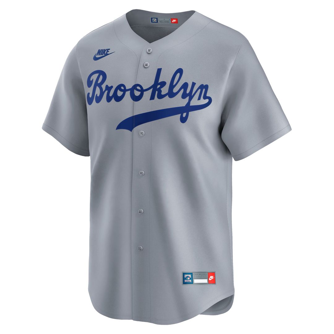 Brooklyn Dodgers Nike Jersey Gray