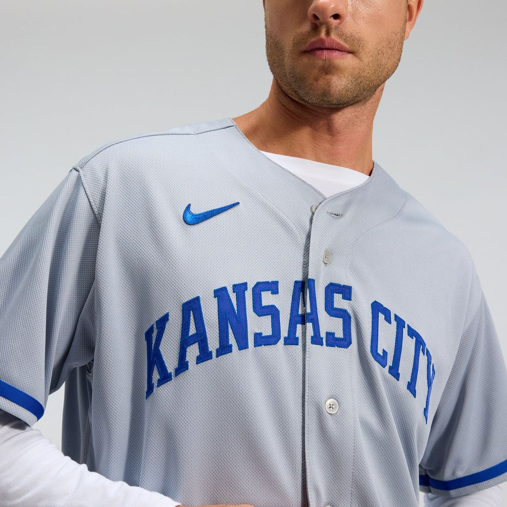Kansas City Royals Nike Authentic Jersey Gray