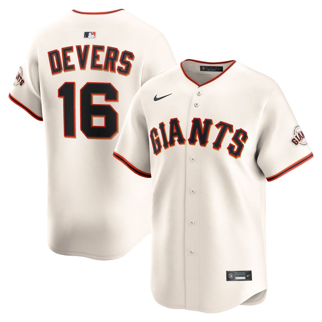 San Francisco Giants Nike Cream Authentic MLB baseball jersey