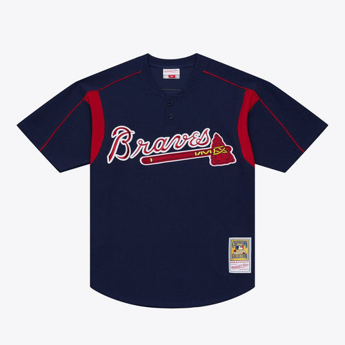 Atlanta Braves Mitchell & Ness Navy Authentic MLB baseball jersey