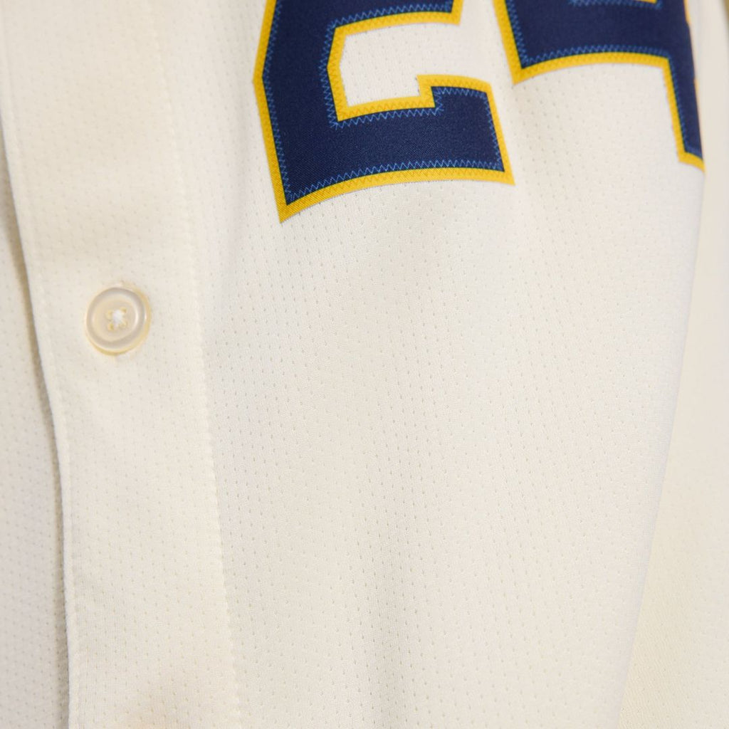 Milwaukee Brewers Nike Authentic Jersey Cream