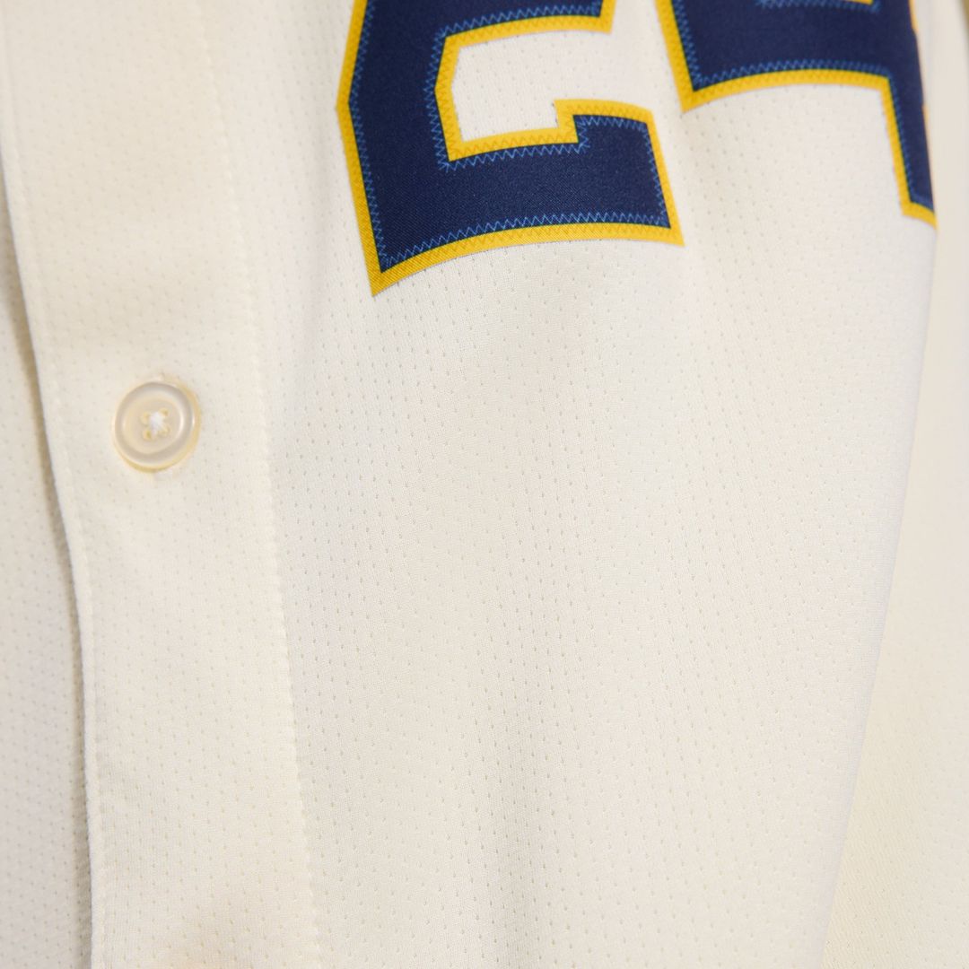 Milwaukee Brewers Nike Authentic Jersey Cream