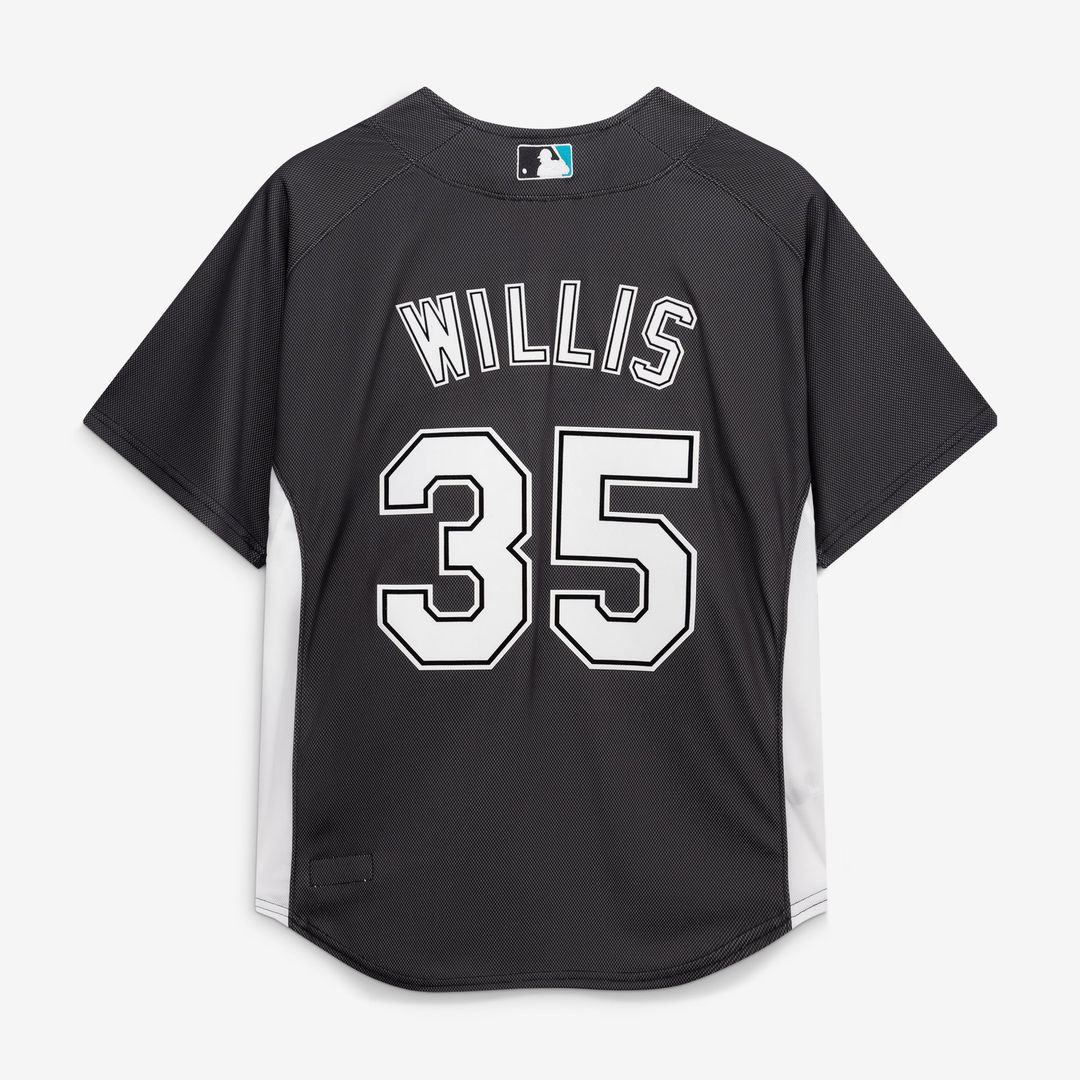 Florida Marlins Mitchell & Ness Authentic Jersey Black