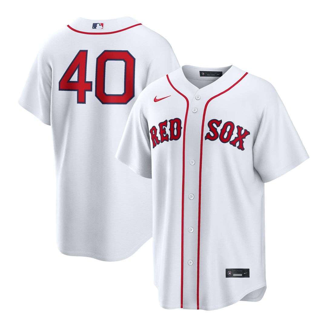 Boston Red Sox Nike White Replica MLB baseball jersey