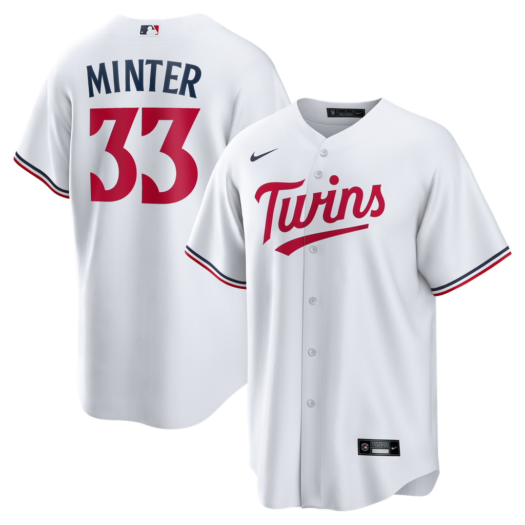 Minnesota Twins Nike White Replica MLB baseball jersey