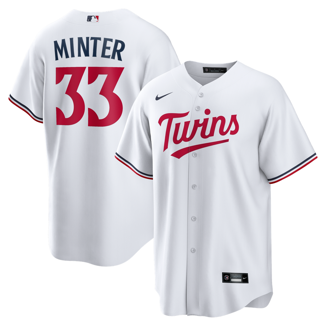 Minnesota Twins Nike White Replica MLB baseball jersey